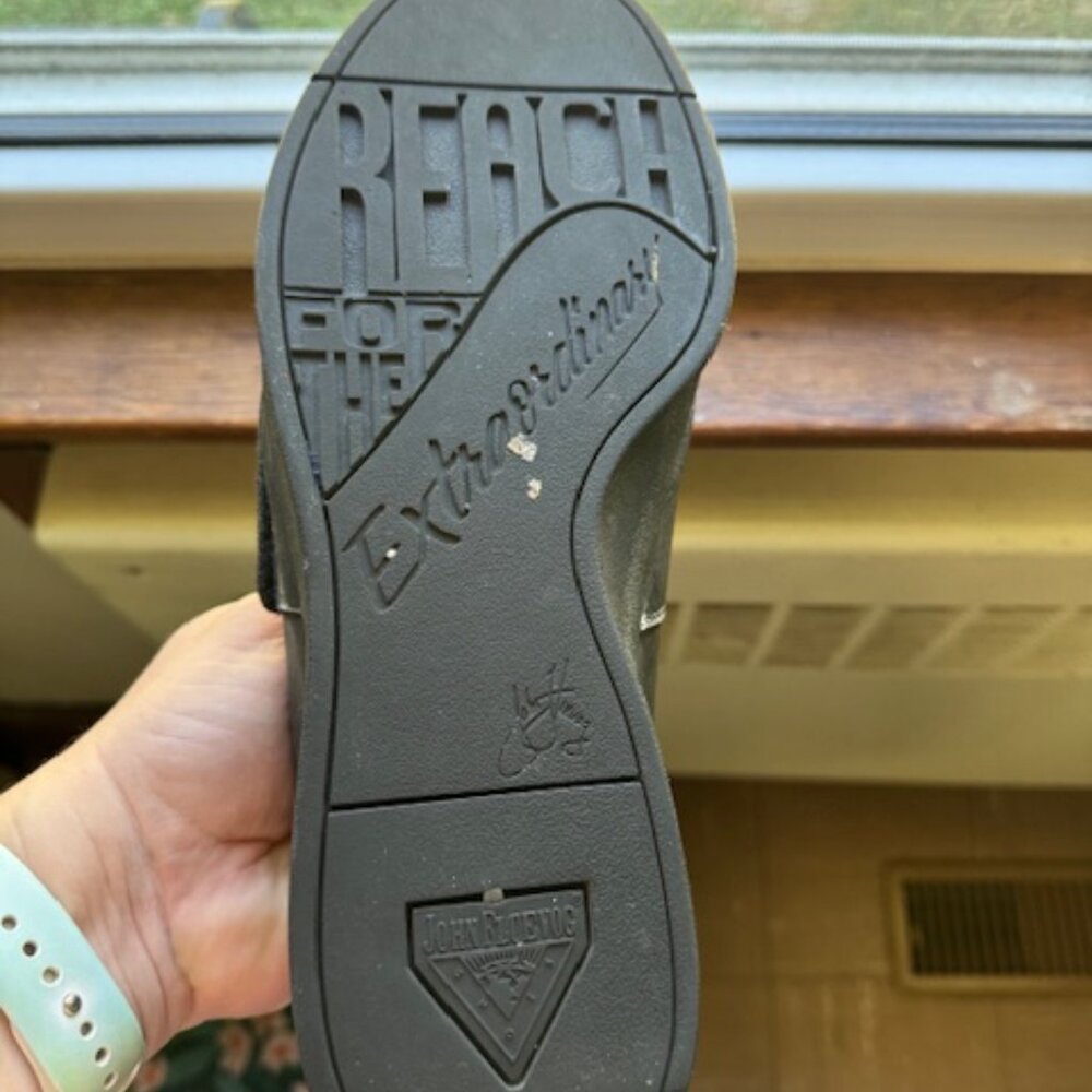 John Fluevog Kickback “Moving” – Sample Pair – Black – Men’s Size 1 - Picture 5 of 5